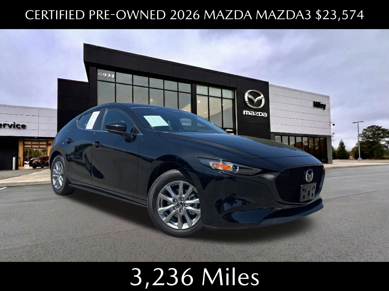 Jet Black Mica 2026 Mazda MAZDA3 2.5 S Hatchback FWD Hatchback Front-Wheel Drive 6-Speed Automatic