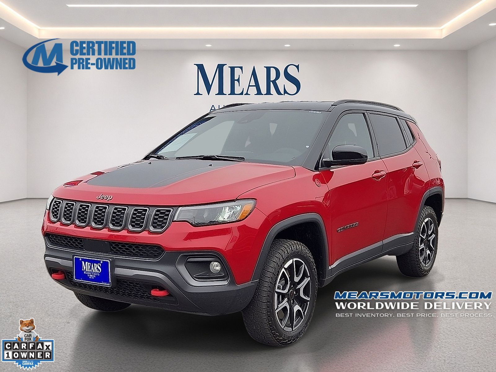 Red Hot Pearlcoat 2025 Jeep Compass SUV / Crossover Four-Wheel Drive 8-Speed Automatic