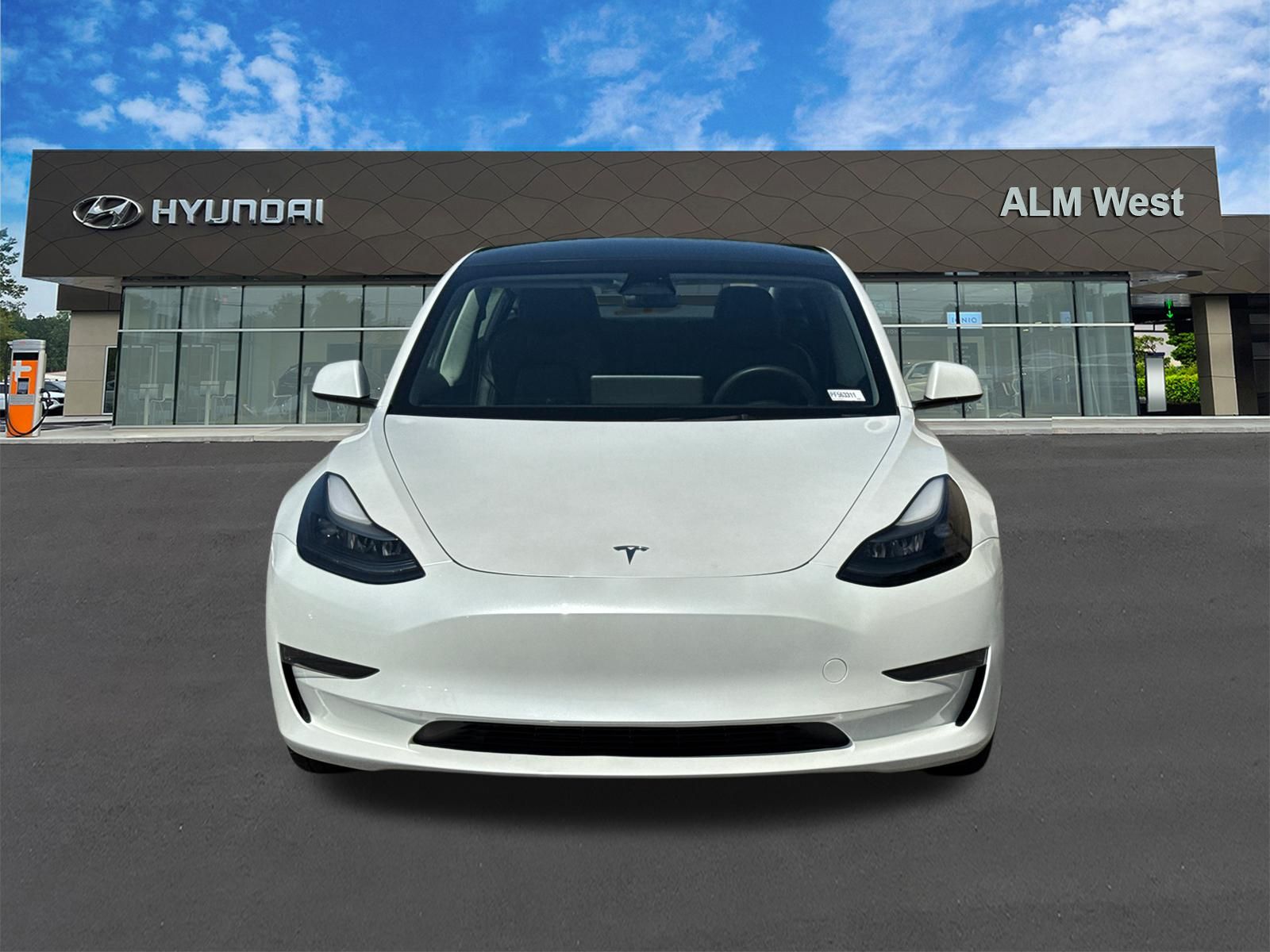 Used 2023 Pearl White Multi-Coat Tesla Base image 2