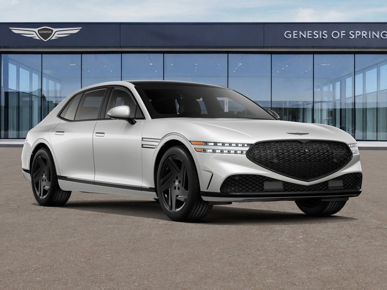 2026 Genesis G90 3.5T e-SC White at Genesis of Spring