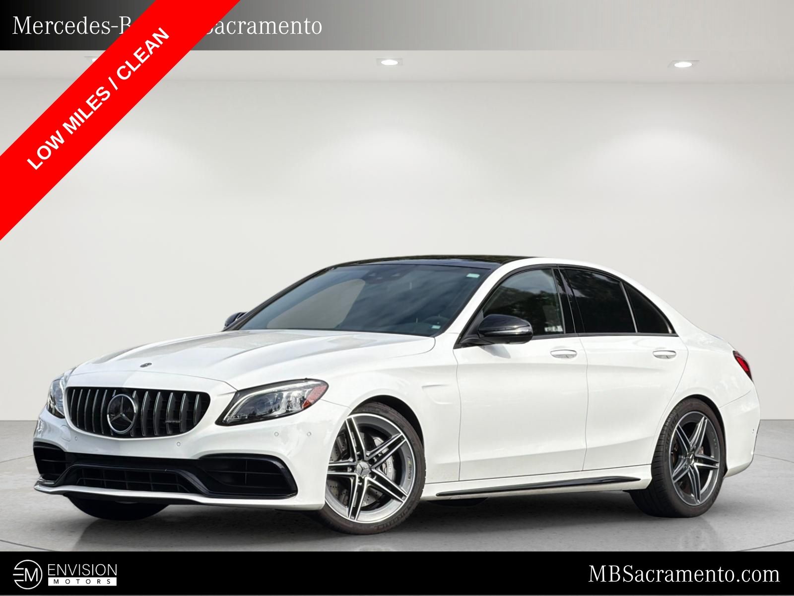 Polar White 2021 Mercedes-Benz C-Class Sedan Rear-Wheel Drive 9-Speed Automatic