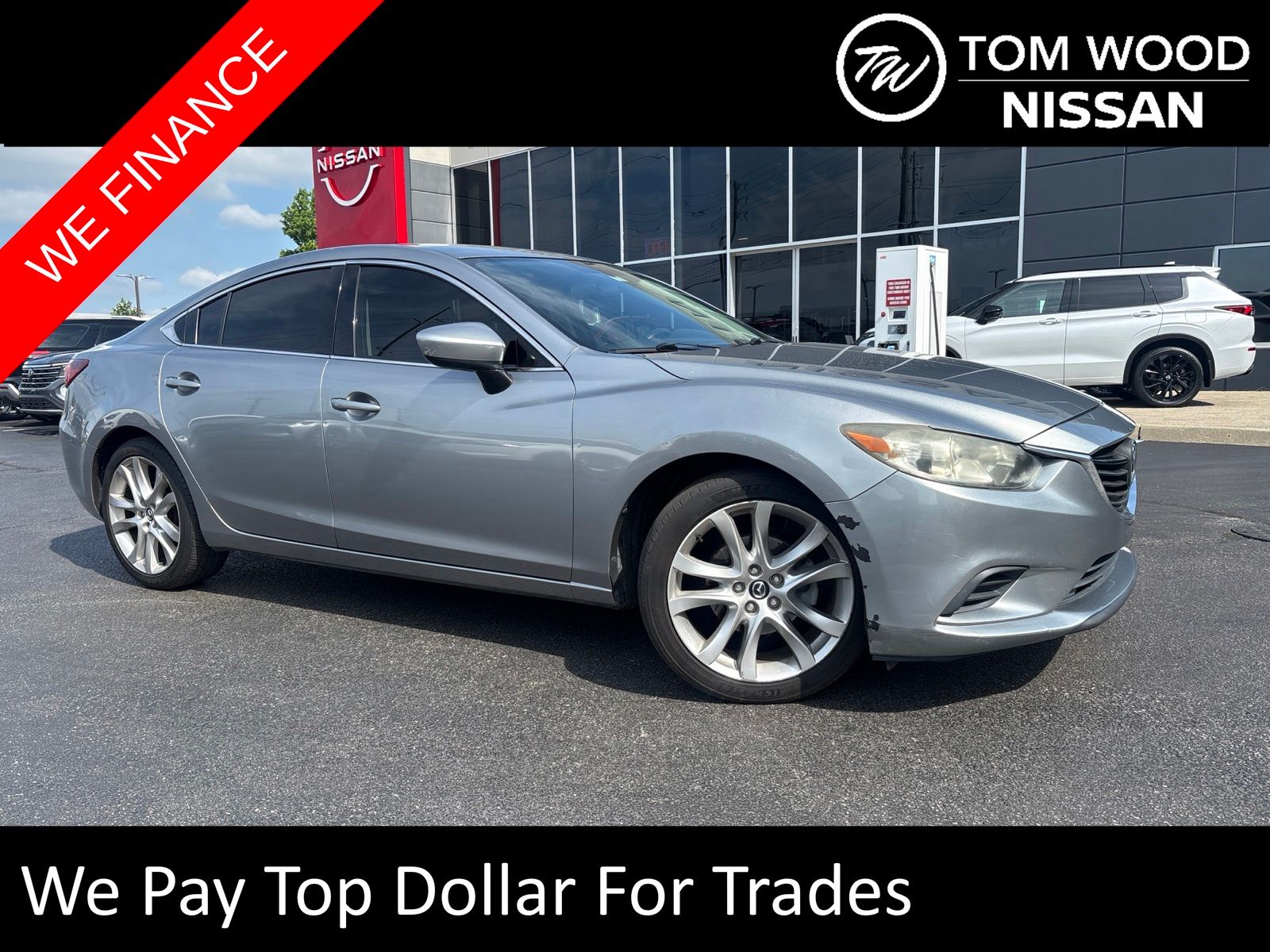Liquid Silver Metallic 2014 Mazda MAZDA6 Sedan Front-Wheel Drive 6-Speed Automatic