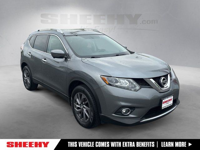 Gray (Gun Metallic) 2016 Nissan Rogue SL AWD SUV / Crossover All-Wheel Drive Continuously Variable Transmission
