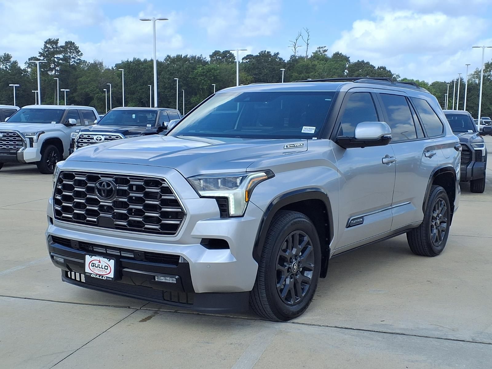 2025 Toyota Sequoia Platinum Silver at Bayway Cadillac of The Woodlands