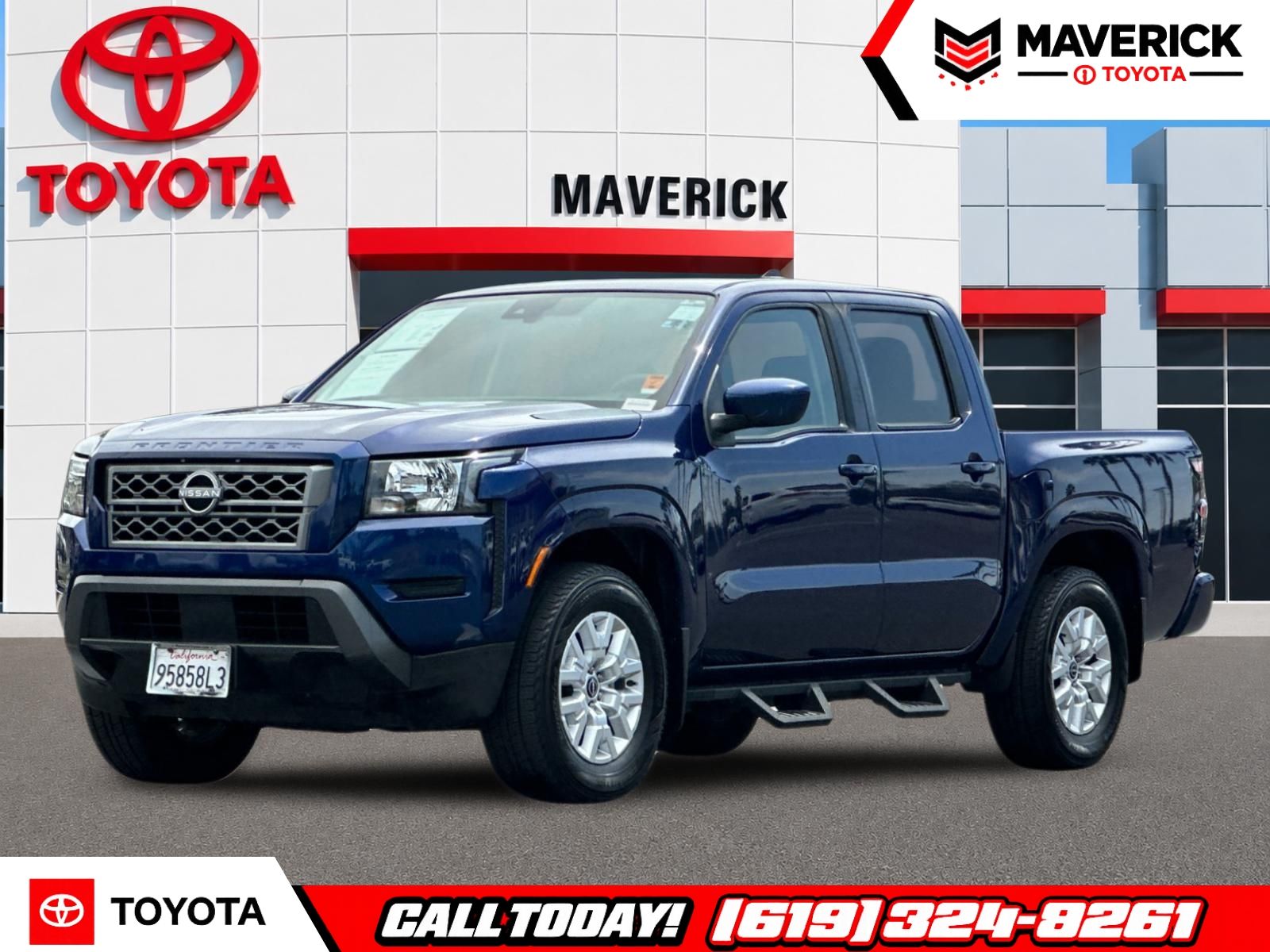 Deep Blue Pearl 2022 Nissan Frontier Pickup Truck 4X2 9-Speed Automatic