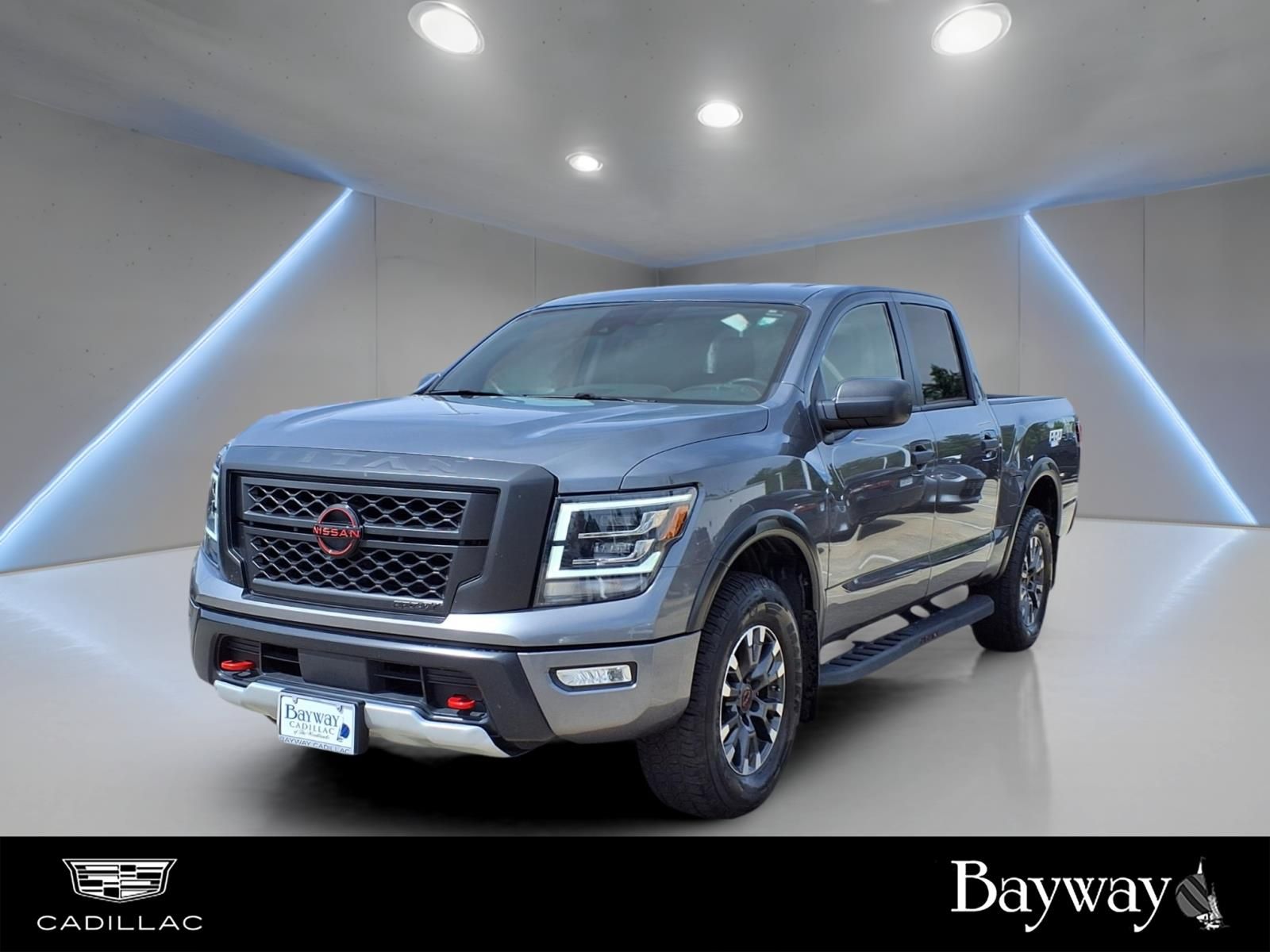 2023 Nissan Titan PRO-4X Gray at Bayshore Chrysler Jeep Dodge Ram