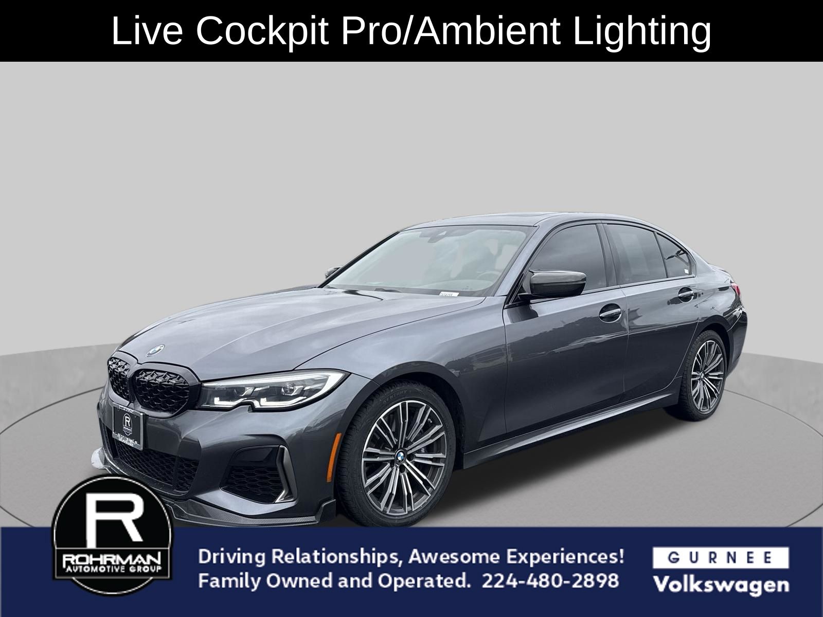 Mineral Gray Metallic 2021 BMW 3 Series Sedan All-Wheel Drive 8-Speed Automatic