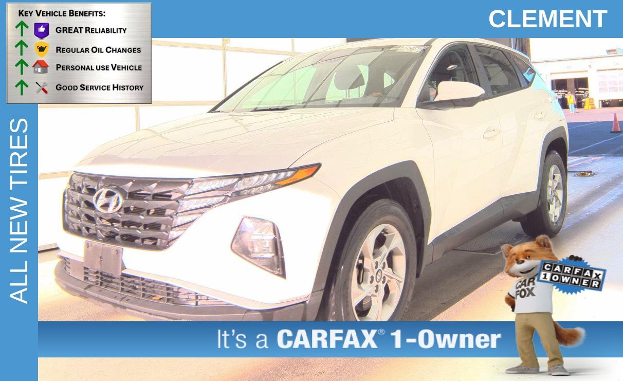 Serenity White Pearl 2023 Hyundai Tucson SUV / Crossover All-Wheel Drive 8-Speed Automatic