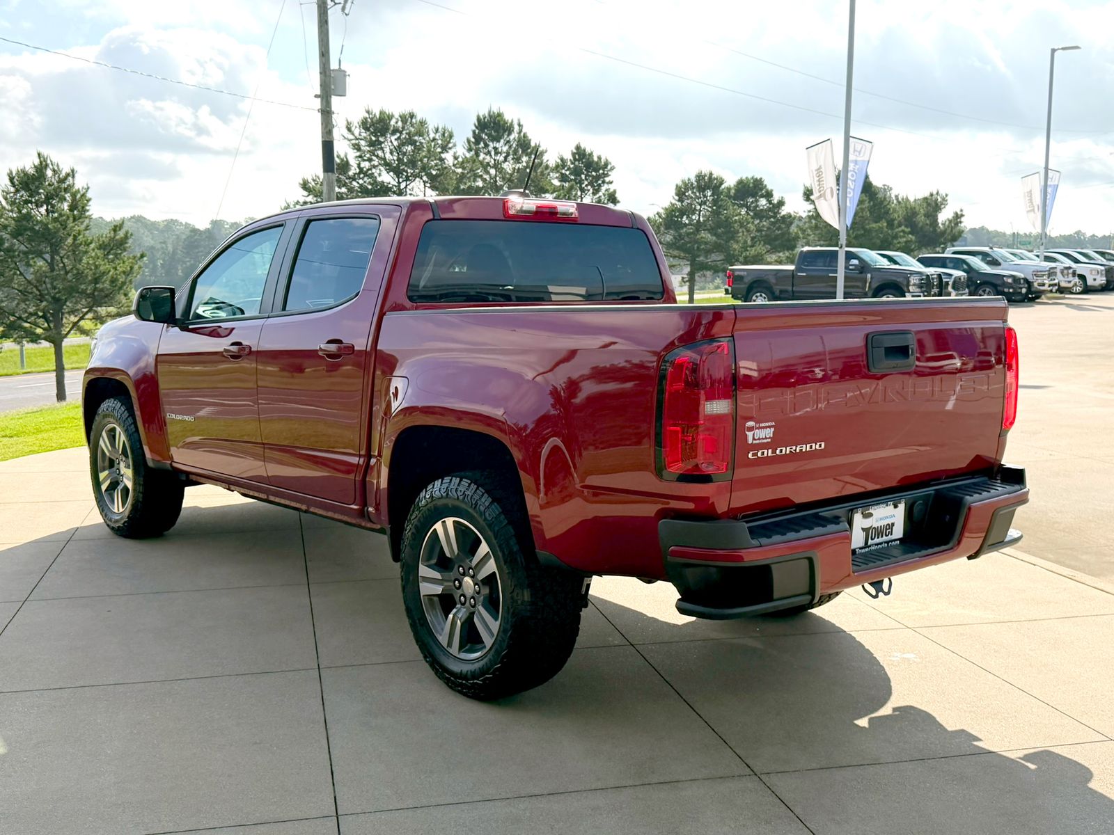 Used 2022 Cherry Red Tintcoat Chevrolet Work Truck image 4