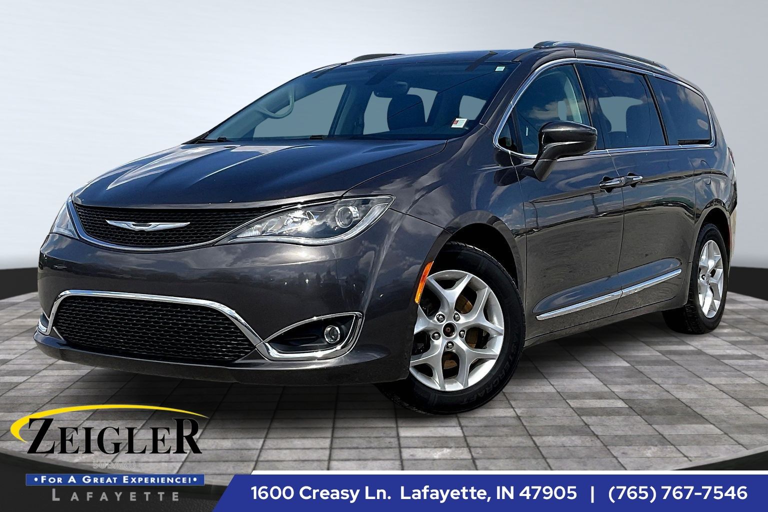 Gray (Granite Crystal Metallic Clearcoat) 2017 Chrysler Pacifica Touring L Plus FWD Minivan Front-Wheel Drive 9-Speed Automatic