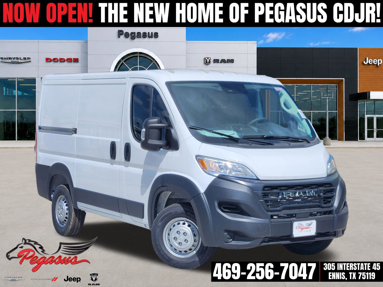 Bright White Clearcoat 2026 RAM ProMaster Van Front-Wheel Drive 9-Speed Automatic