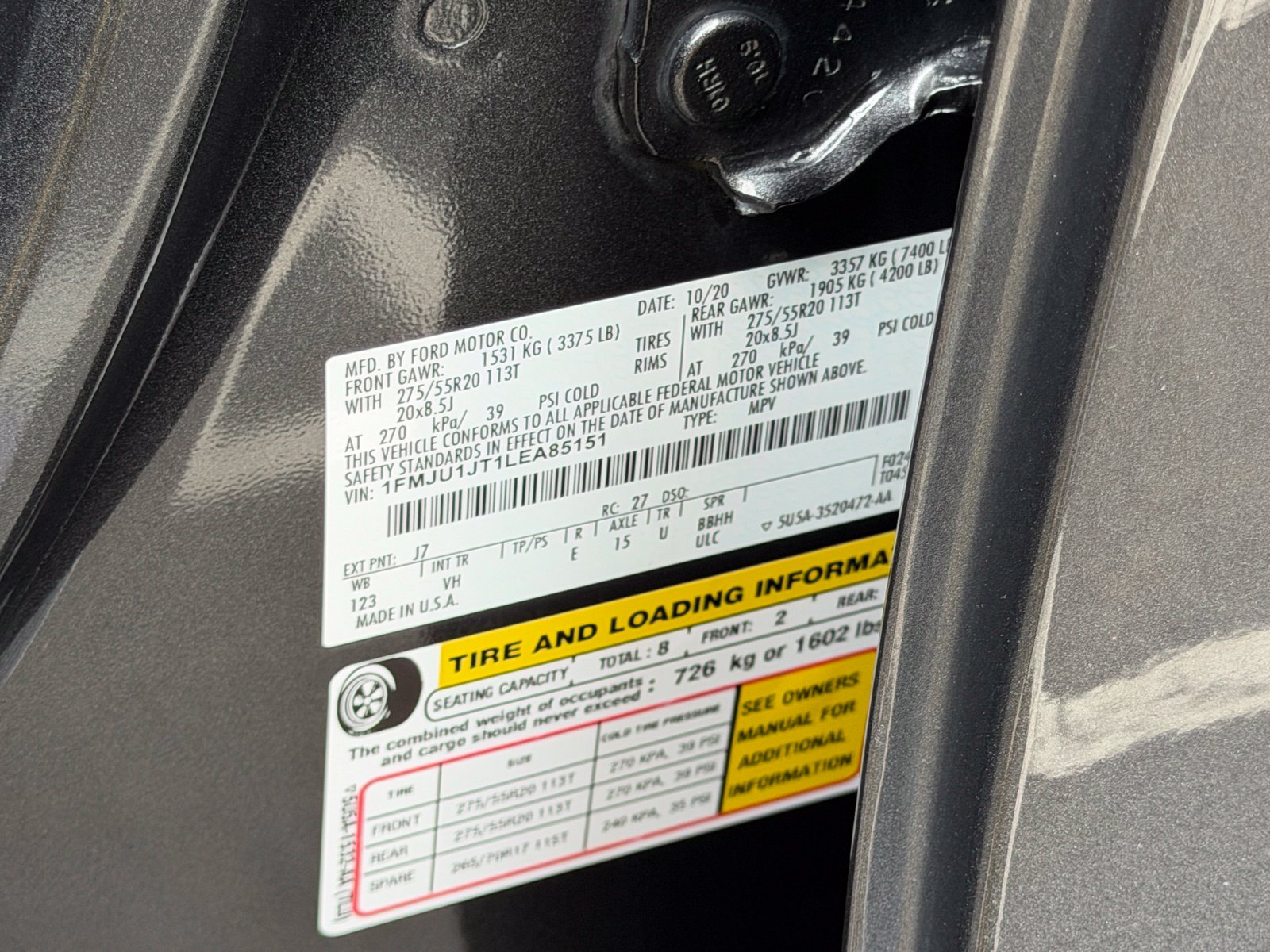 Used 2020 Magnetic Metallic Ford XLT image 34