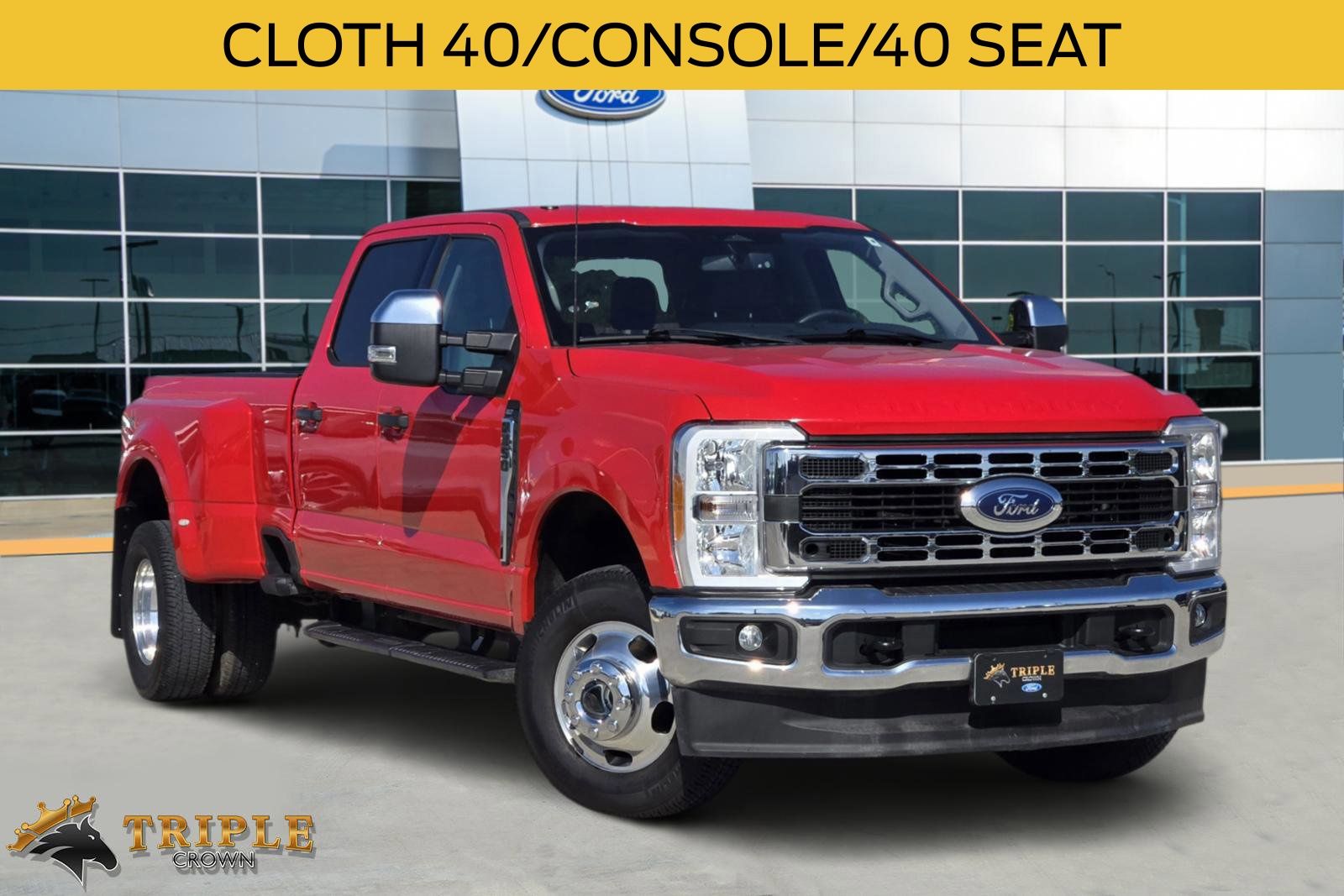 Race Red 2023 Ford F-350 Super Duty XLT Crew Cab LB DRW 4WD Pickup Truck Four-Wheel Drive Automatic
