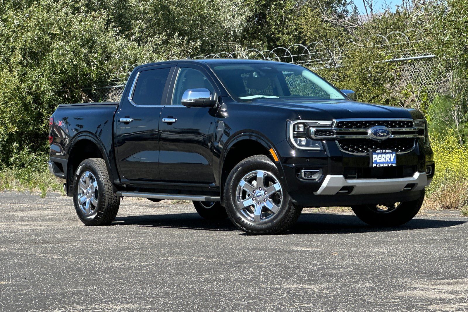 Shadow Black 2024 Ford Ranger Pickup Truck Four-Wheel Drive Automatic