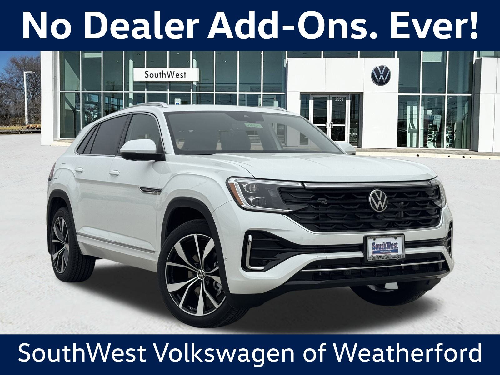 Opal White Pearl 2026 Volkswagen Atlas Cross Sport SEL Premium R-Line 4Motion SUV / Crossover All-Wheel Drive 8-Speed Automatic