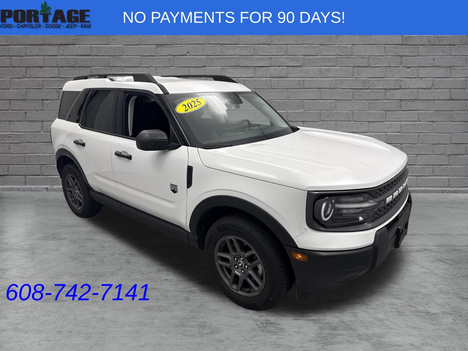 Oxford White 2025 Ford Bronco Sport SUV / Crossover All-Wheel Drive 8-Speed Automatic