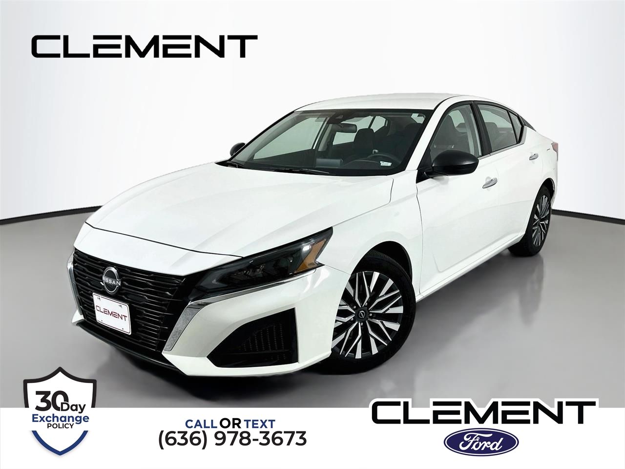 Glacier White 2025 Nissan Altima Sedan Front-Wheel Drive Continuously Variable Transmission