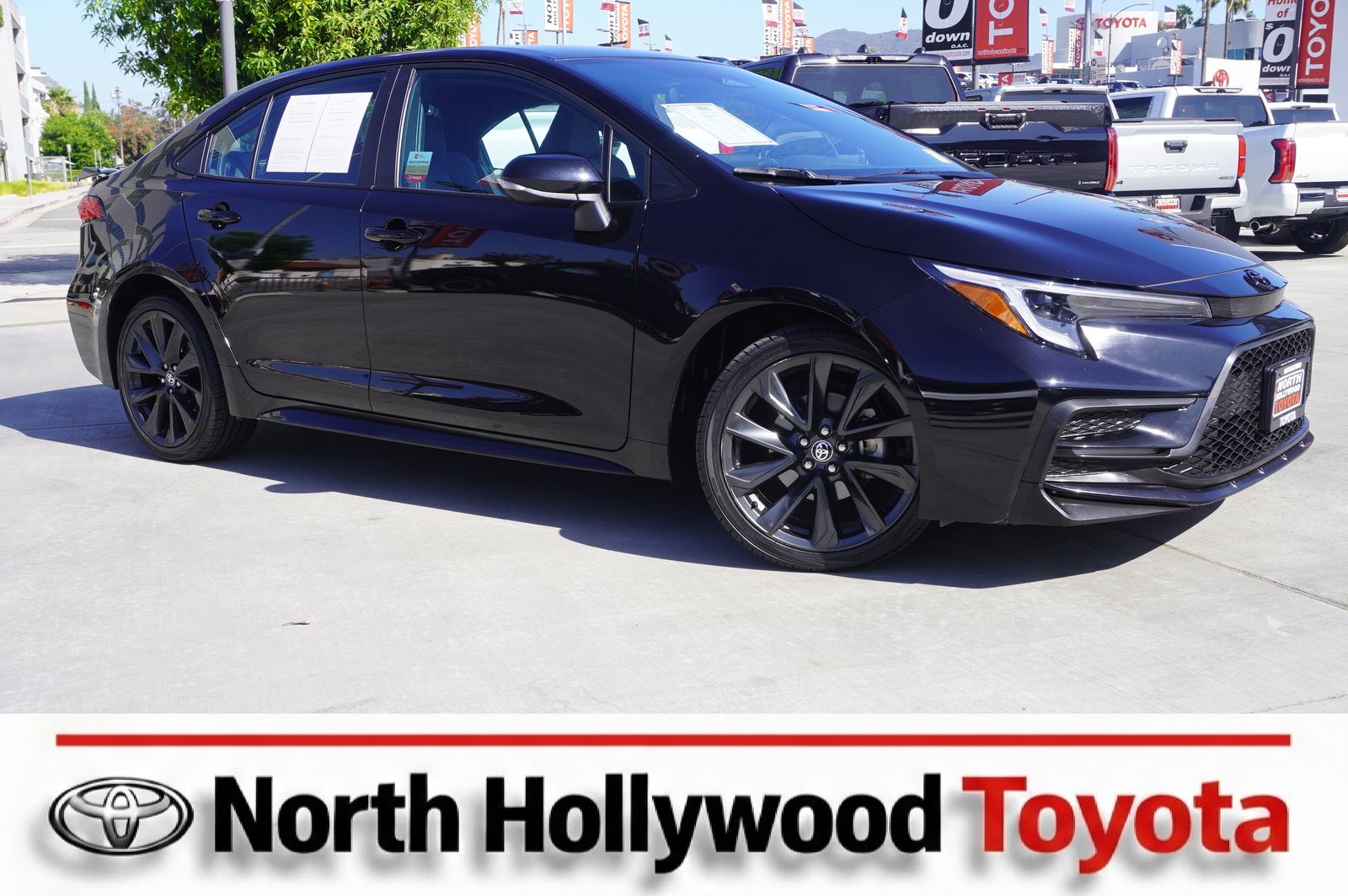 Midnight Black Metallic 2023 Toyota Corolla Sedan Front-Wheel Drive Continuously Variable Transmission