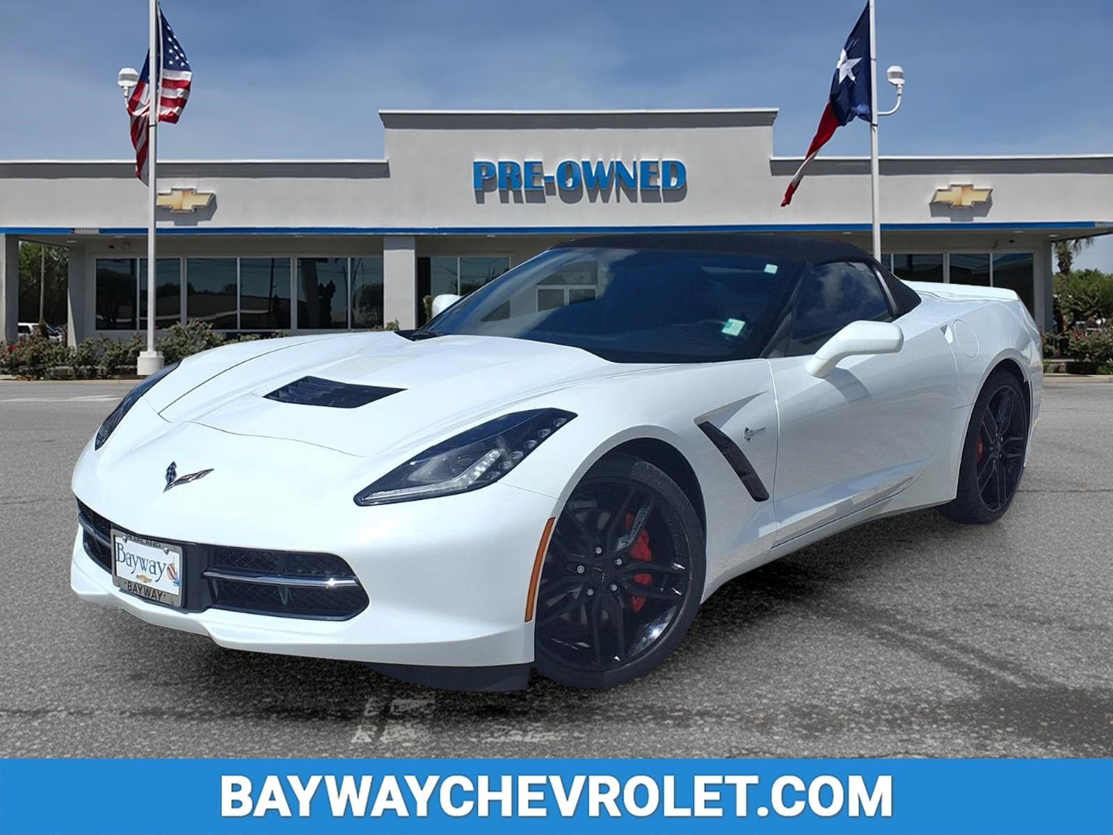 Arctic White 2016 Chevrolet Corvette Stingray 1LT Convertible RWD Convertible Rear-Wheel Drive 8-Speed Automatic