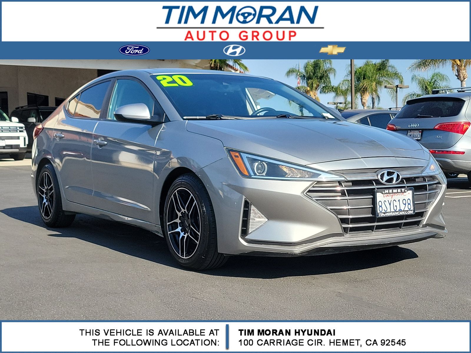 Stellar Silver 2020 Hyundai Elantra Sedan Front-Wheel Drive Continuously Variable Transmission