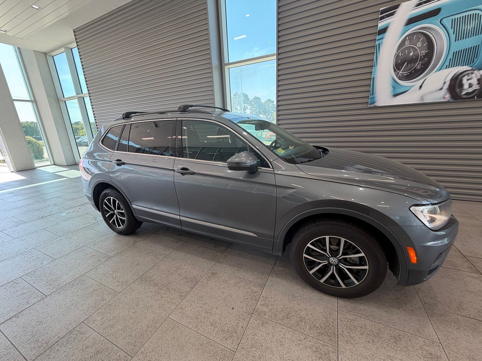 Platinum Gray Metallic 2021 Volkswagen Tiguan SUV / Crossover All-Wheel Drive 8-Speed Automatic