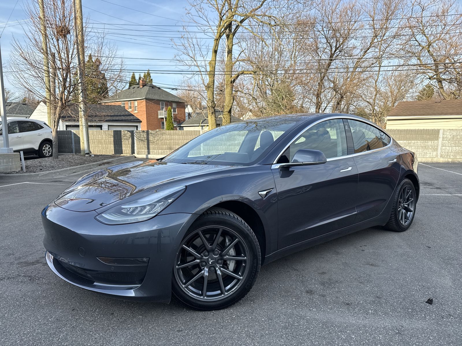 Silver Metallic 2018 Tesla Model 3 Long Range AWD Sedan All-Wheel Drive 1-Speed Automatic