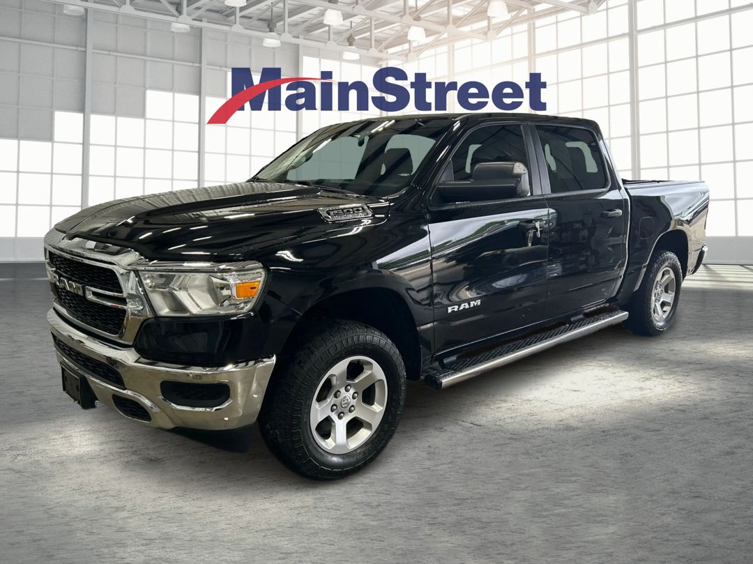 Diamond Black 2019 RAM 1500 Tradesman Crew Cab 4WD Pickup Truck Four-Wheel Drive 8-Speed Automatic