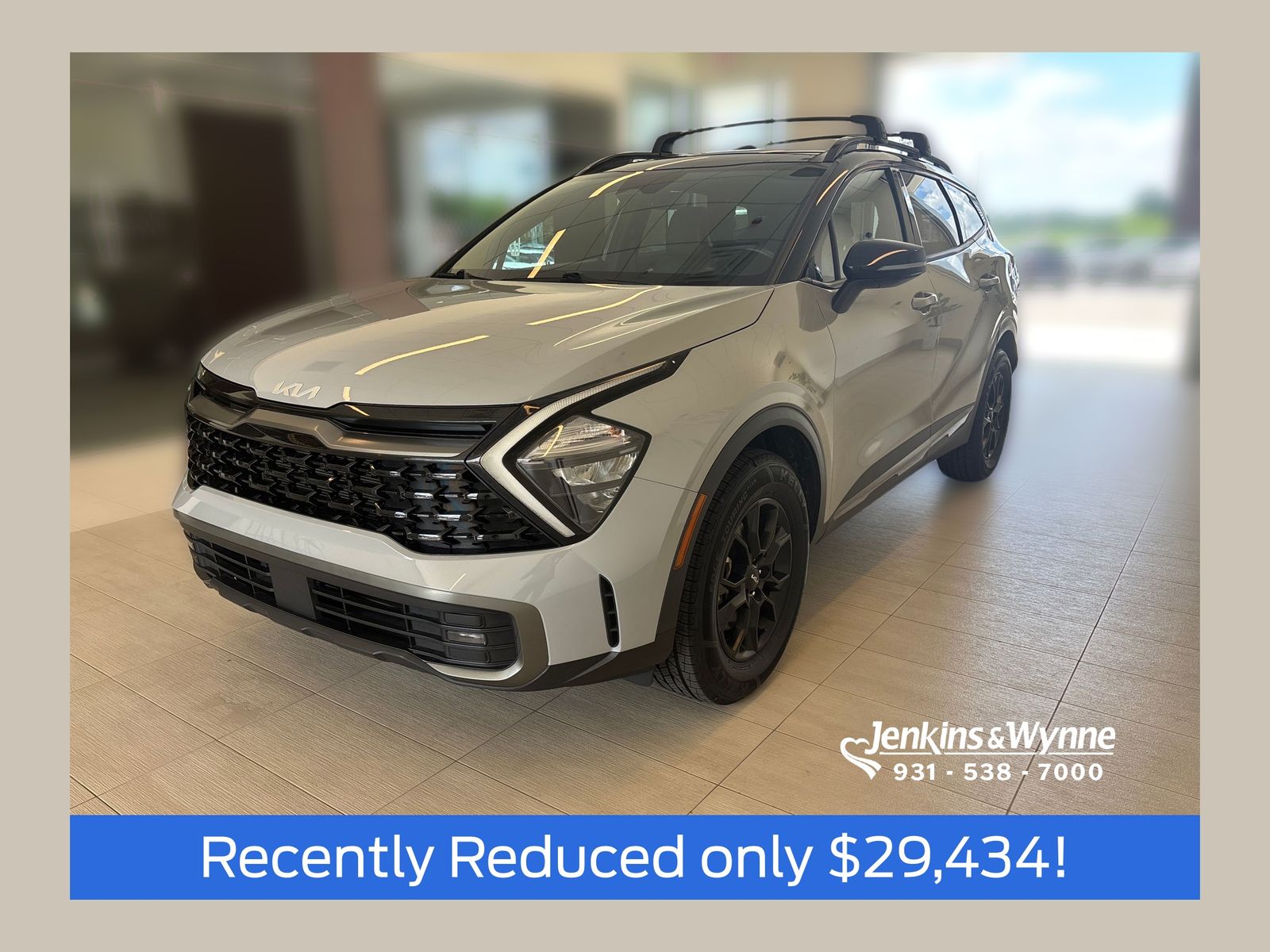 Wolf Gray/Ebony Black Roof 2023 Kia Sportage SUV / Crossover All-Wheel Drive 8-Speed Automatic