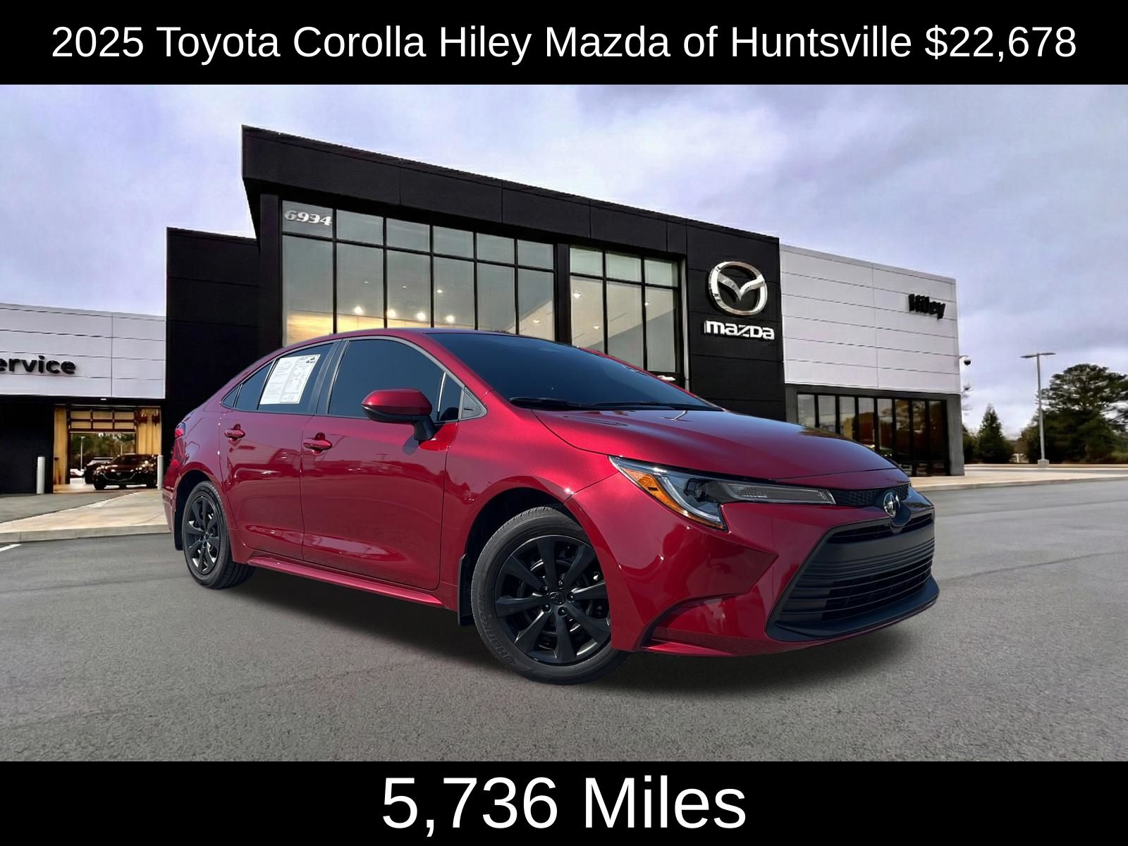 Pearl 2025 Toyota Corolla LE FWD Sedan Front-Wheel Drive Continuously Variable Transmission
