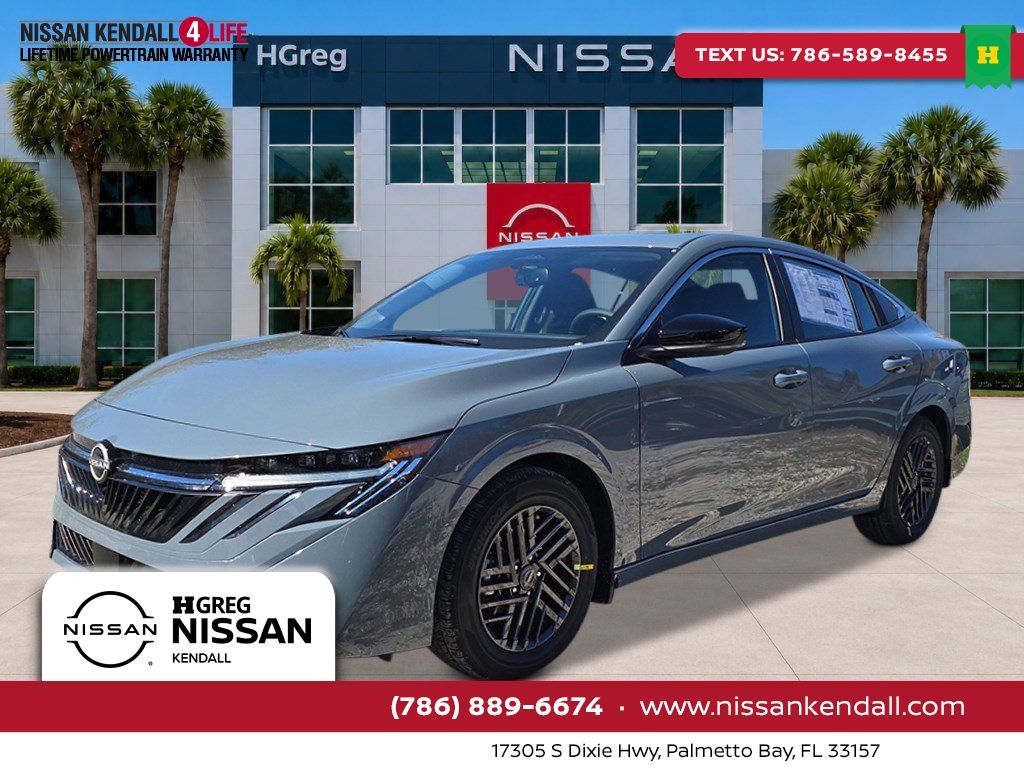 Atlantic Gray Metallic 2026 Nissan Sentra Sedan Front-Wheel Drive Continuously Variable Transmission