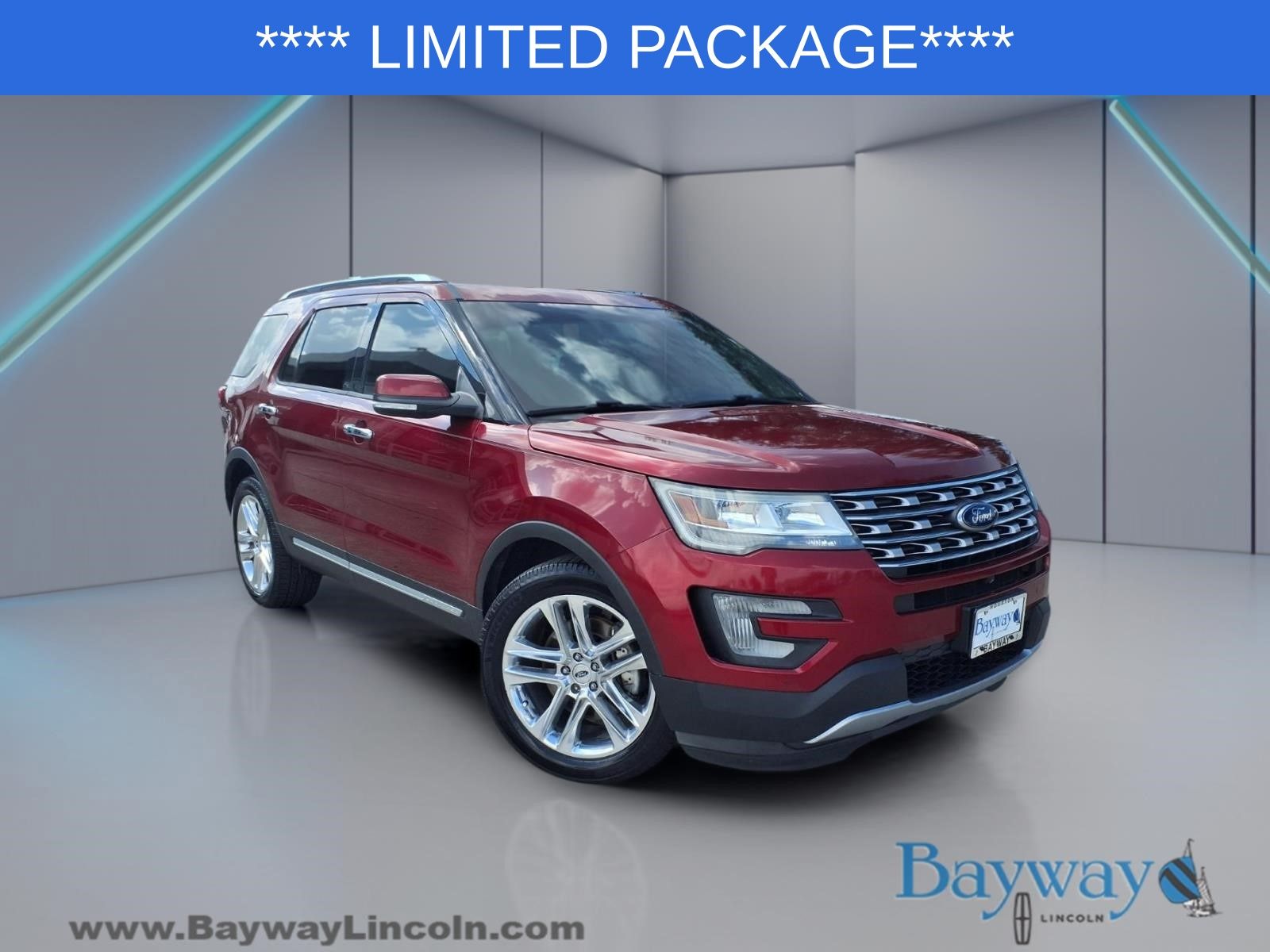 Ruby Red Metallic 2016 Ford Explorer SUV / Crossover Front-Wheel Drive 6-Speed Automatic