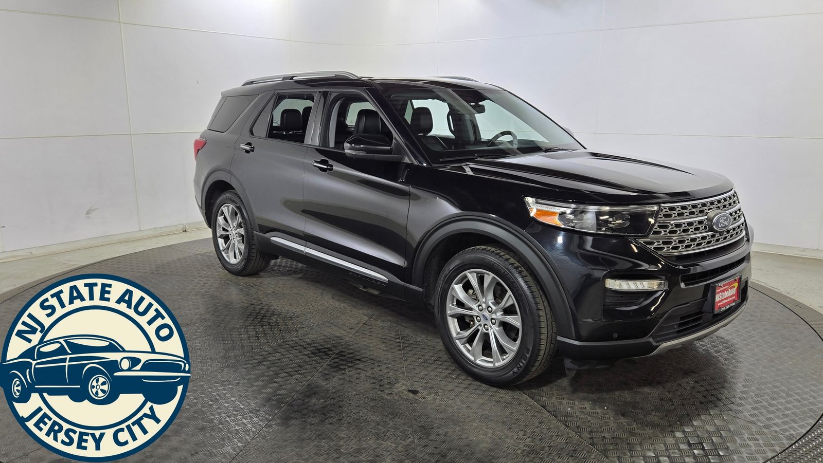 Black Metallic 2021 Ford Explorer SUV / Crossover All-Wheel Drive Automatic