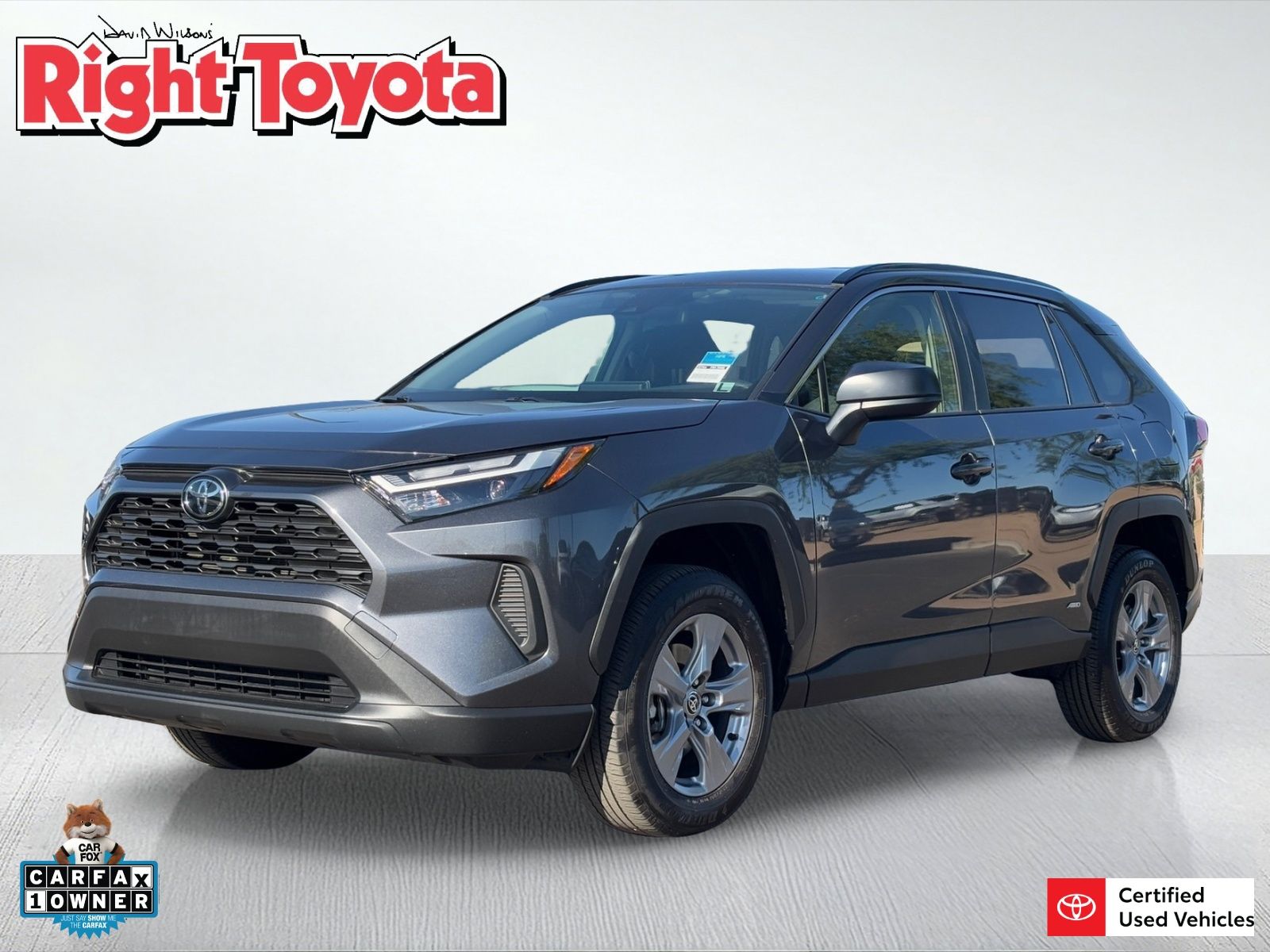 Magnetic Gray Metallic 2025 Toyota RAV4 Hybrid LE AWD SUV / Crossover All-Wheel Drive Continuously Variable Transmission