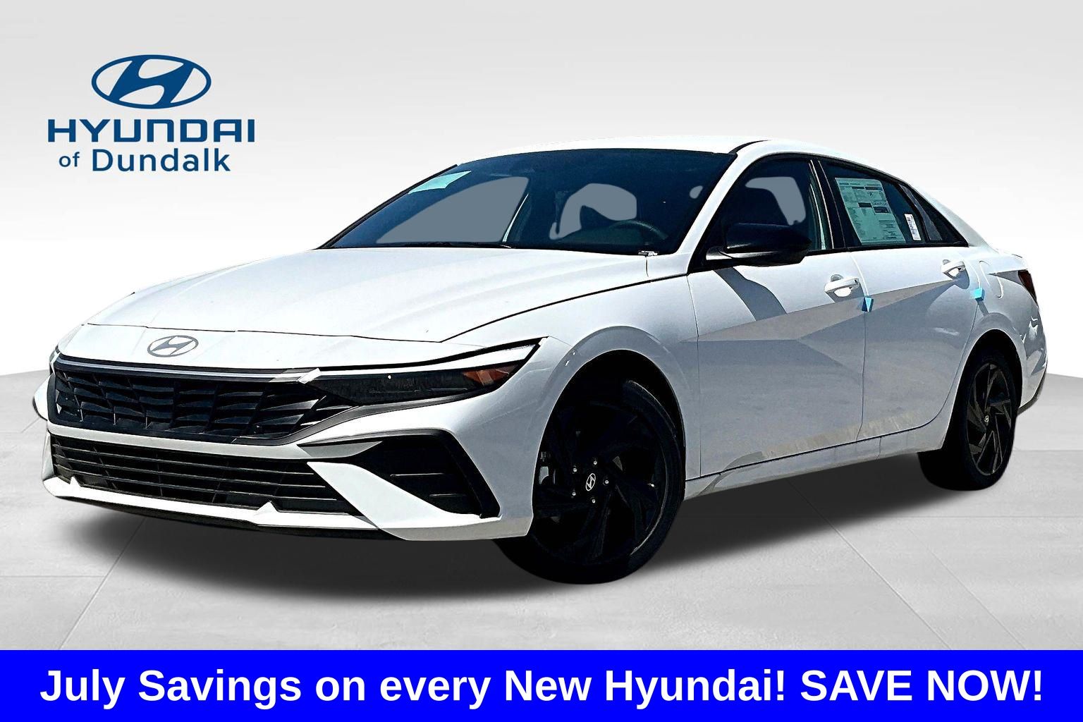 Serenity White 2026 Hyundai Elantra Sedan Front-Wheel Drive Continuously Variable Transmission