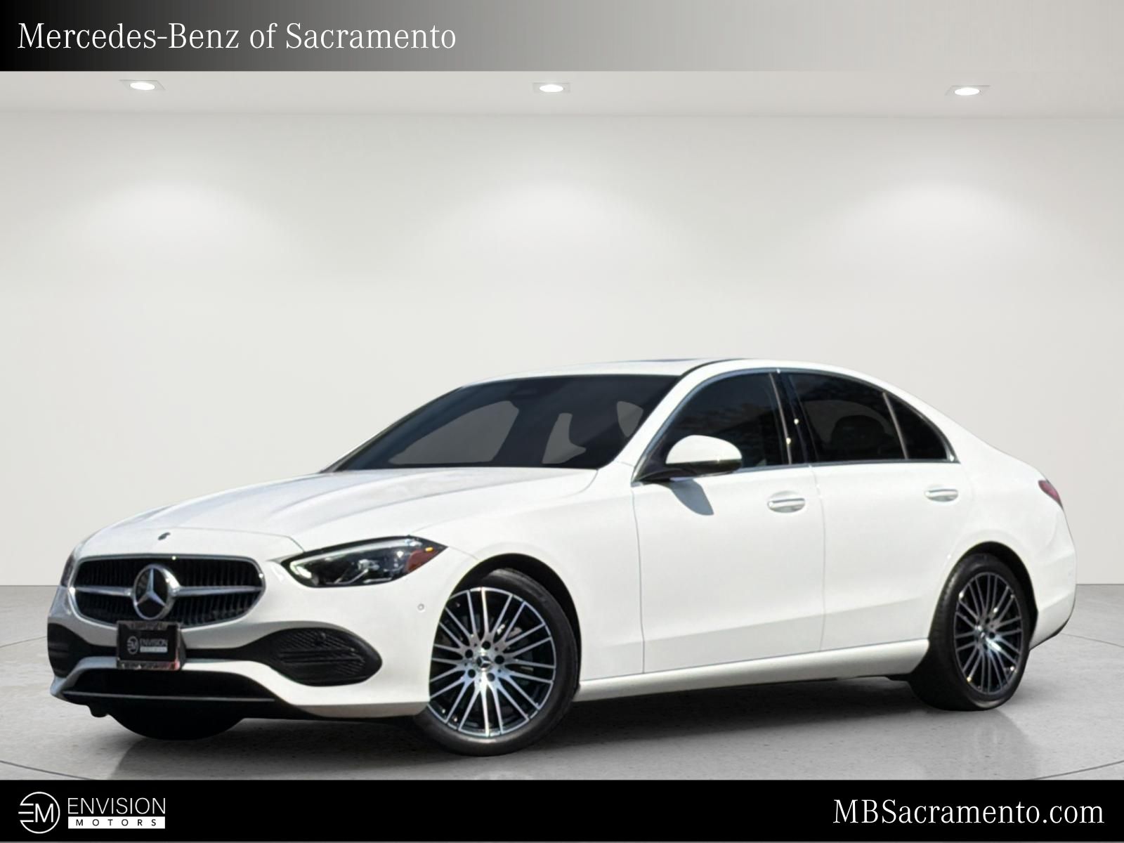 Polar White 2025 Mercedes-Benz C-Class Sedan Rear-Wheel Drive 9-Speed Automatic