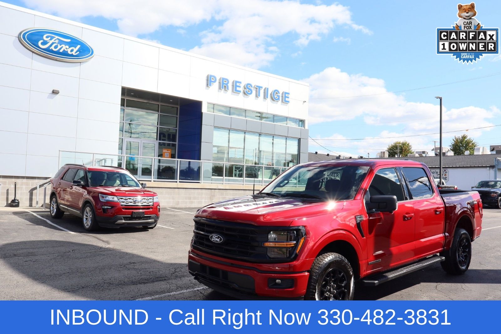 Rapid Red Metallic Tinted Clearcoat 2024 Ford F-150 Pickup Truck Four-Wheel Drive Automatic