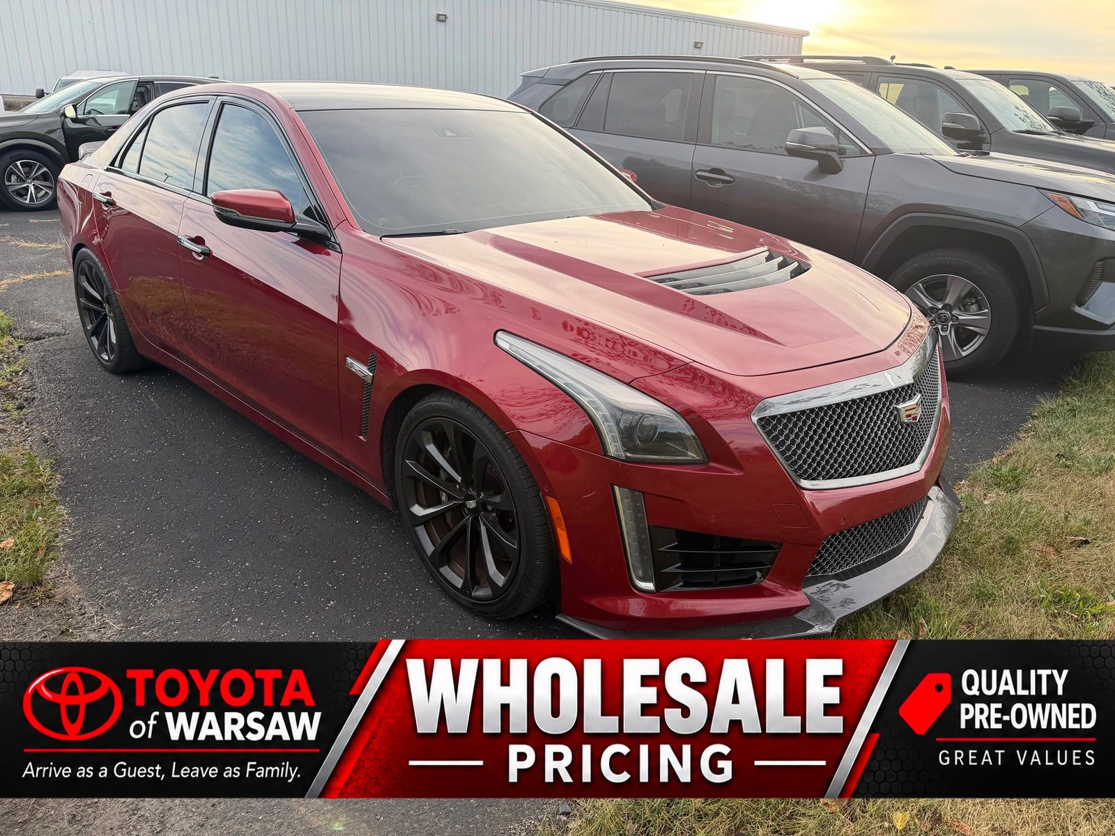Red Obsession Tintcoat 2017 Cadillac CTS-V Sedan Rear-Wheel Drive 8-Speed Automatic