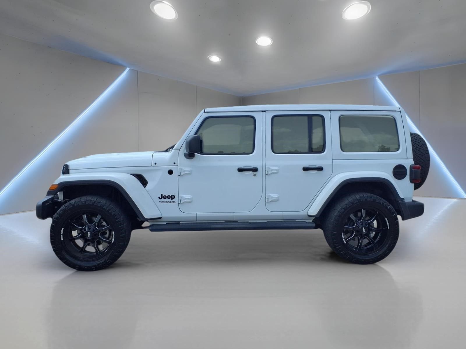 2021 Jeep Wrangler Unlimited Sahara Altitude White at Bayway Cadillac of The Woodlands