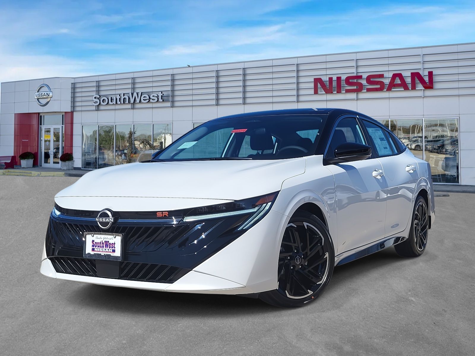 Aspen White/Super Black 2026 Nissan Sentra Sedan Front-Wheel Drive Continuously Variable Transmission