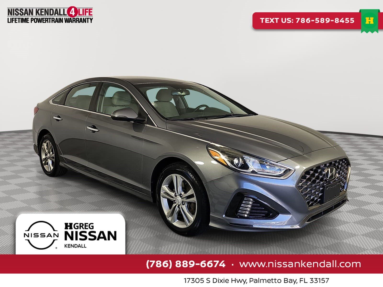 Machine Gray 2019 Hyundai Sonata Sedan Front-Wheel Drive 6-Speed Automatic
