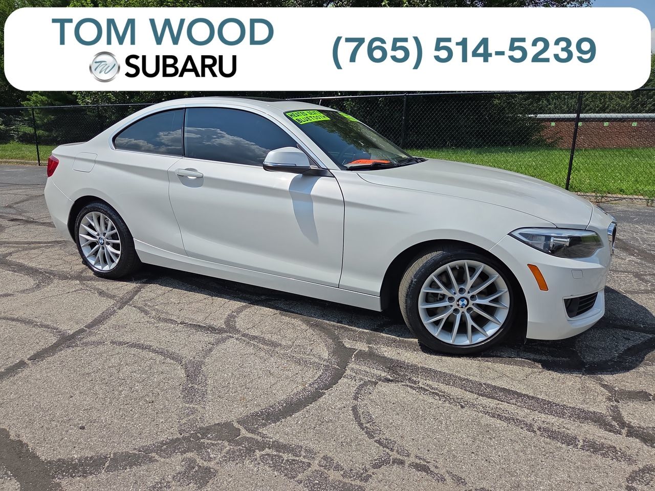 White Metallic 2015 BMW 2 Series Coupe All-Wheel Drive 8-Speed Automatic