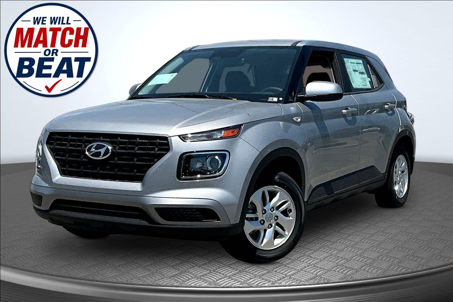 Shimmering Silver 2026 Hyundai Venue SUV / Crossover Front-Wheel Drive Continuously Variable Transmission