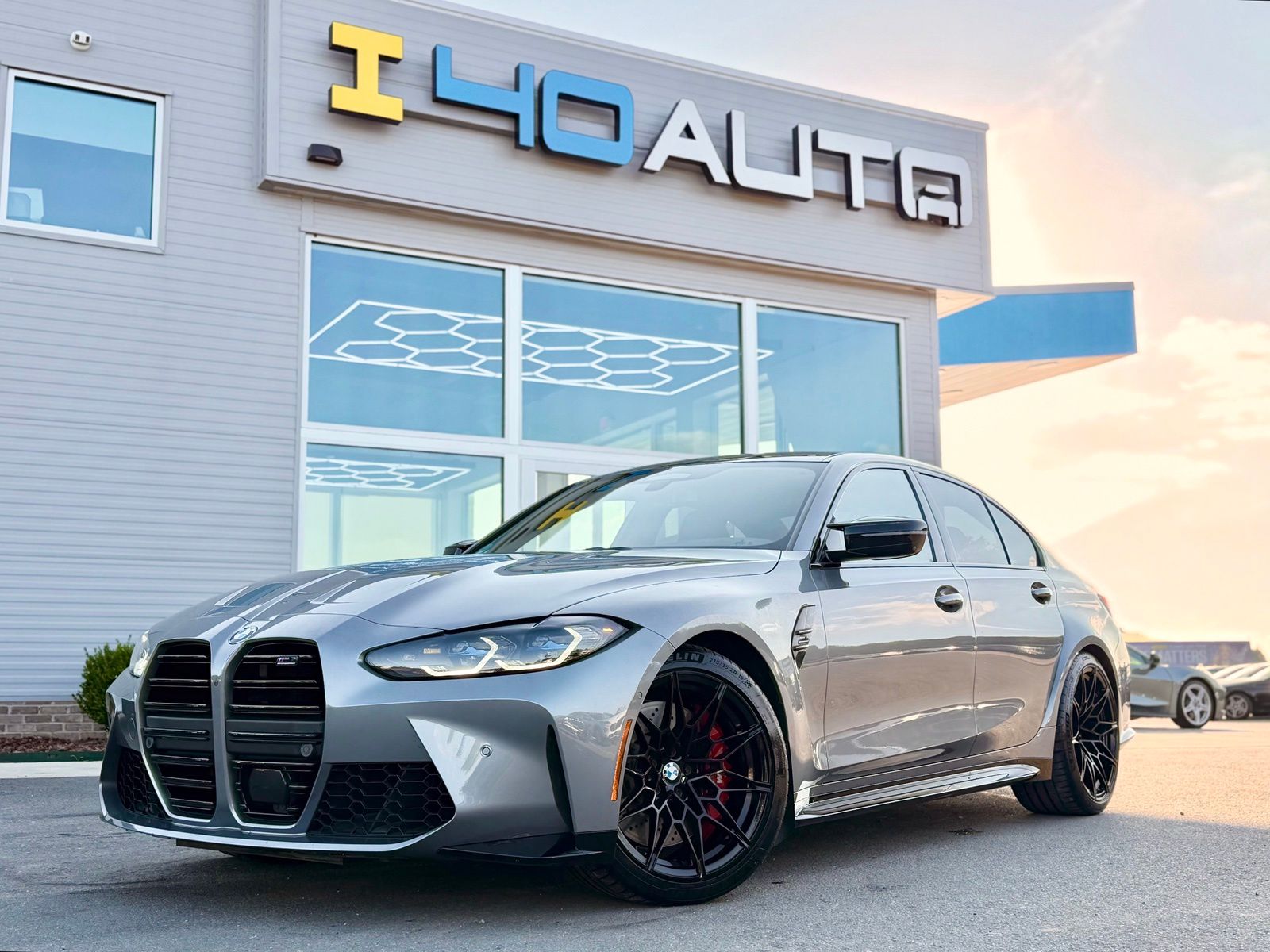 Gray 2022 BMW M3 Sedan All-Wheel Drive 8-Speed Automatic
