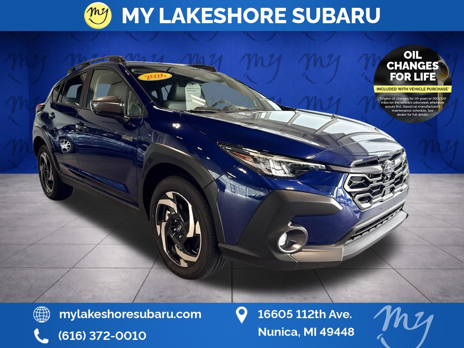 Sapphire Blue Pearl 2026 Subaru Crosstrek Hybrid SUV / Crossover All-Wheel Drive Continuously Variable Transmission