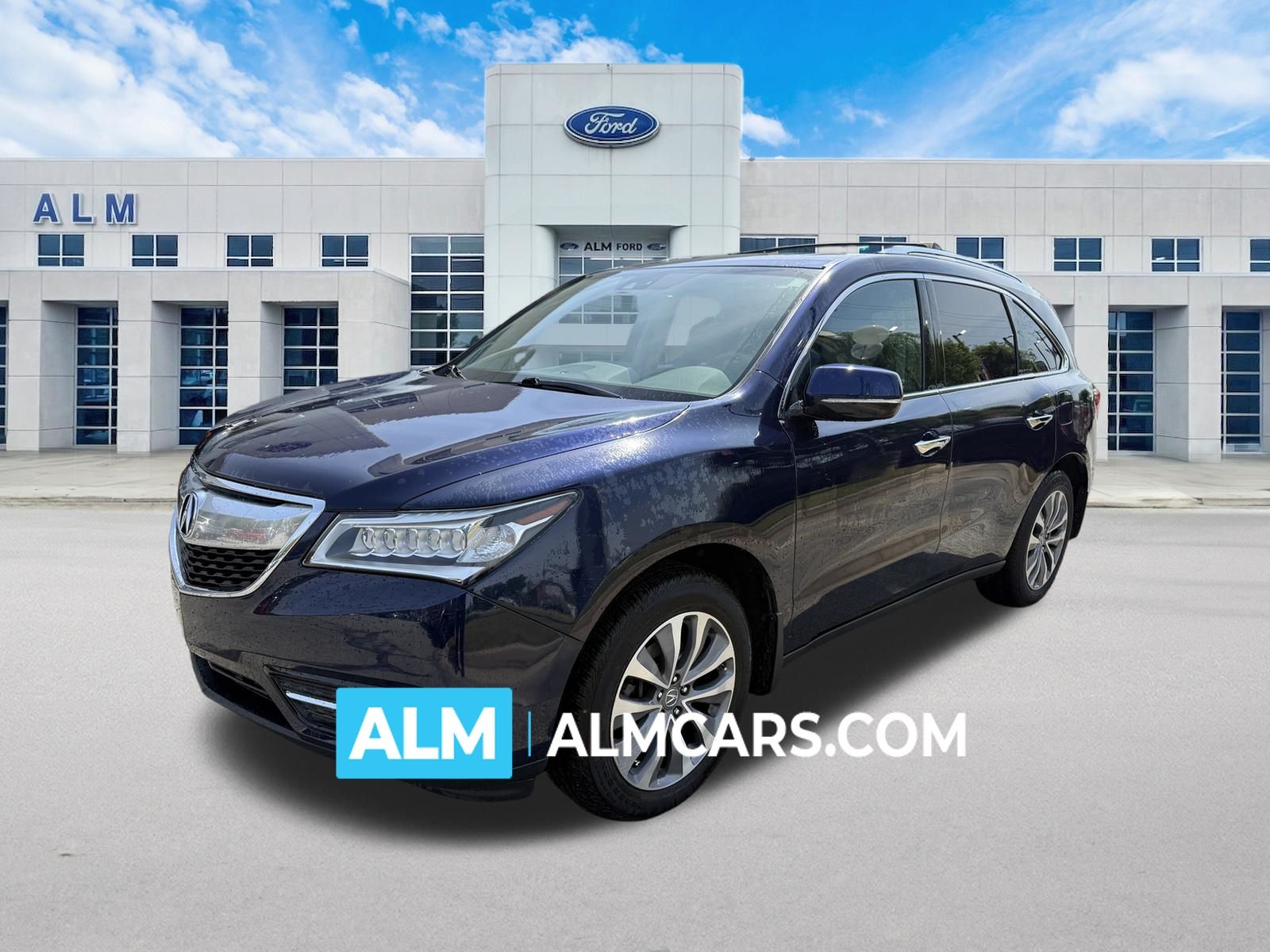 Fathom Blue Pearl 2014 Acura MDX FWD with Technology Package SUV / Crossover Front-Wheel Drive 6-Speed Automatic