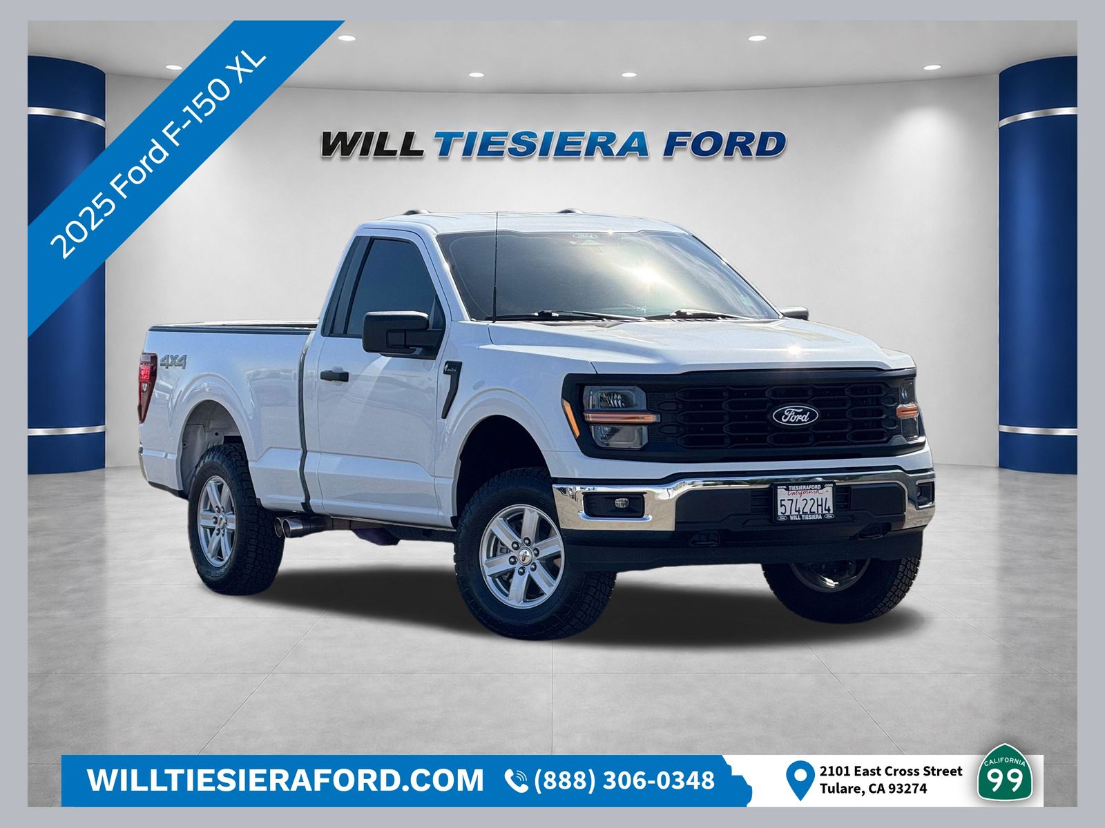 Oxford White 2025 Ford F-150 Pickup Truck Four-Wheel Drive Automatic