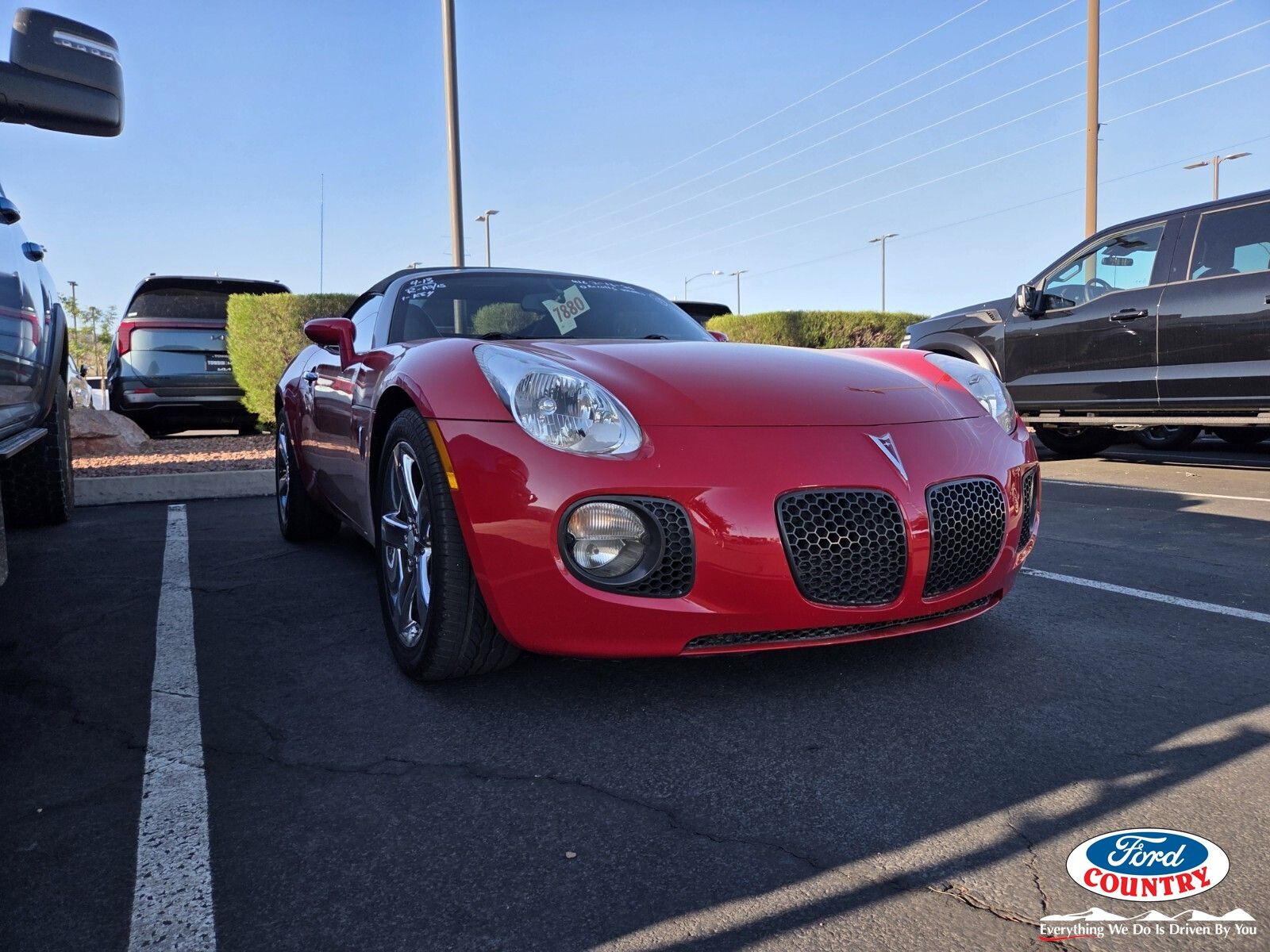 Aggressive (Victory Red) 2009 Pontiac Solstice GXP Convertible Rear-Wheel Drive 5-Speed Manual