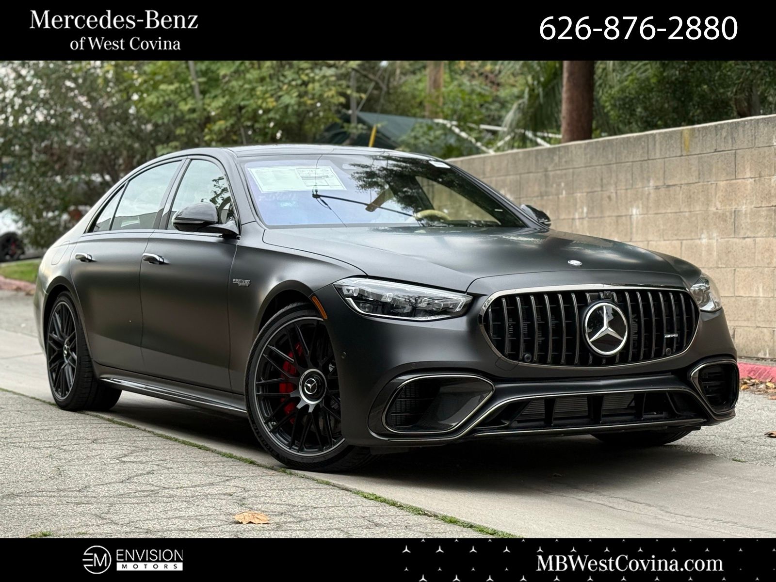 Gray (Graphite) 2026 Mercedes-Benz S-Class Sedan All-Wheel Drive 9-Speed Automatic
