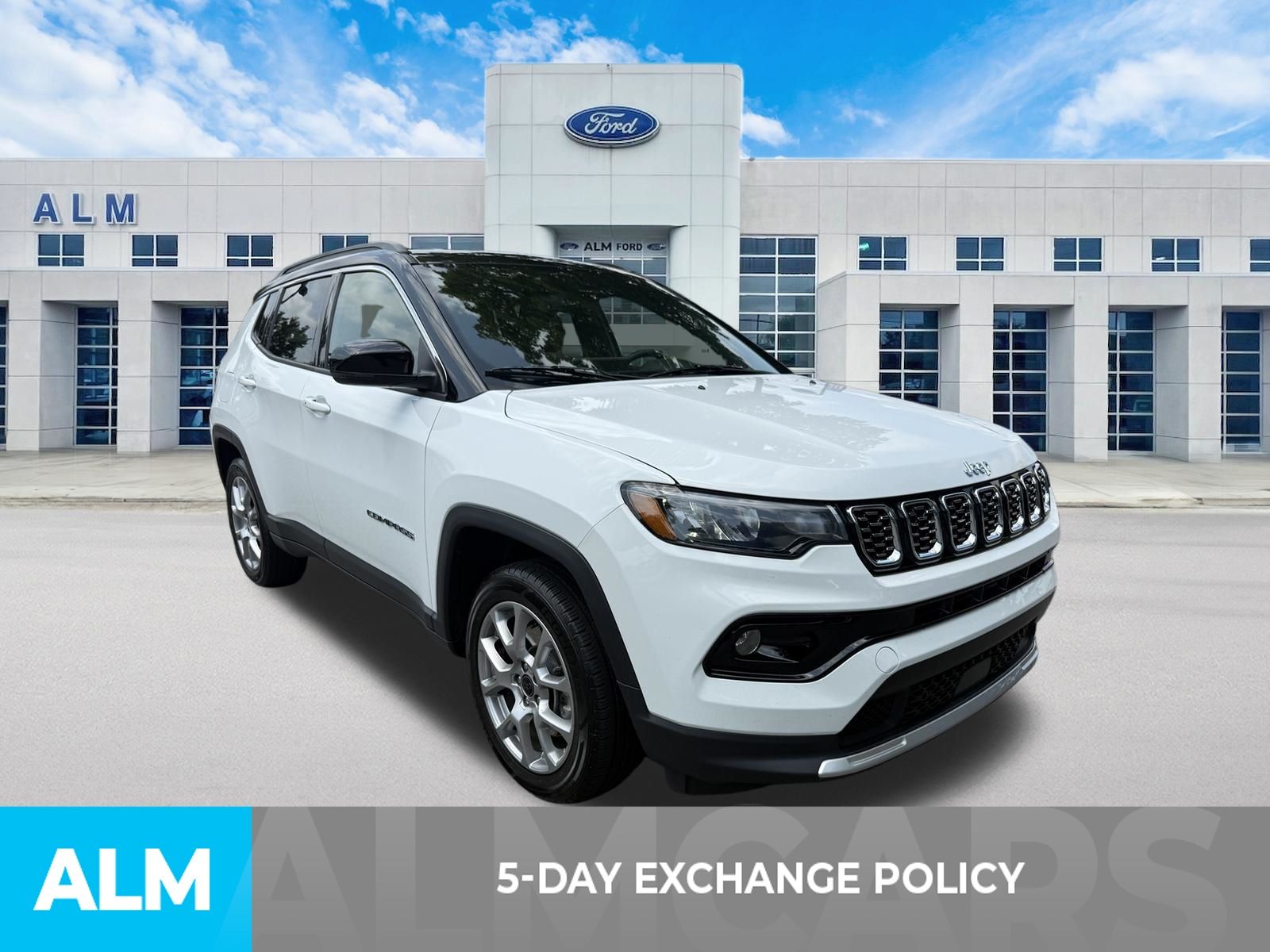 Used 2025 Bright White Clearcoat Jeep Limited image 3