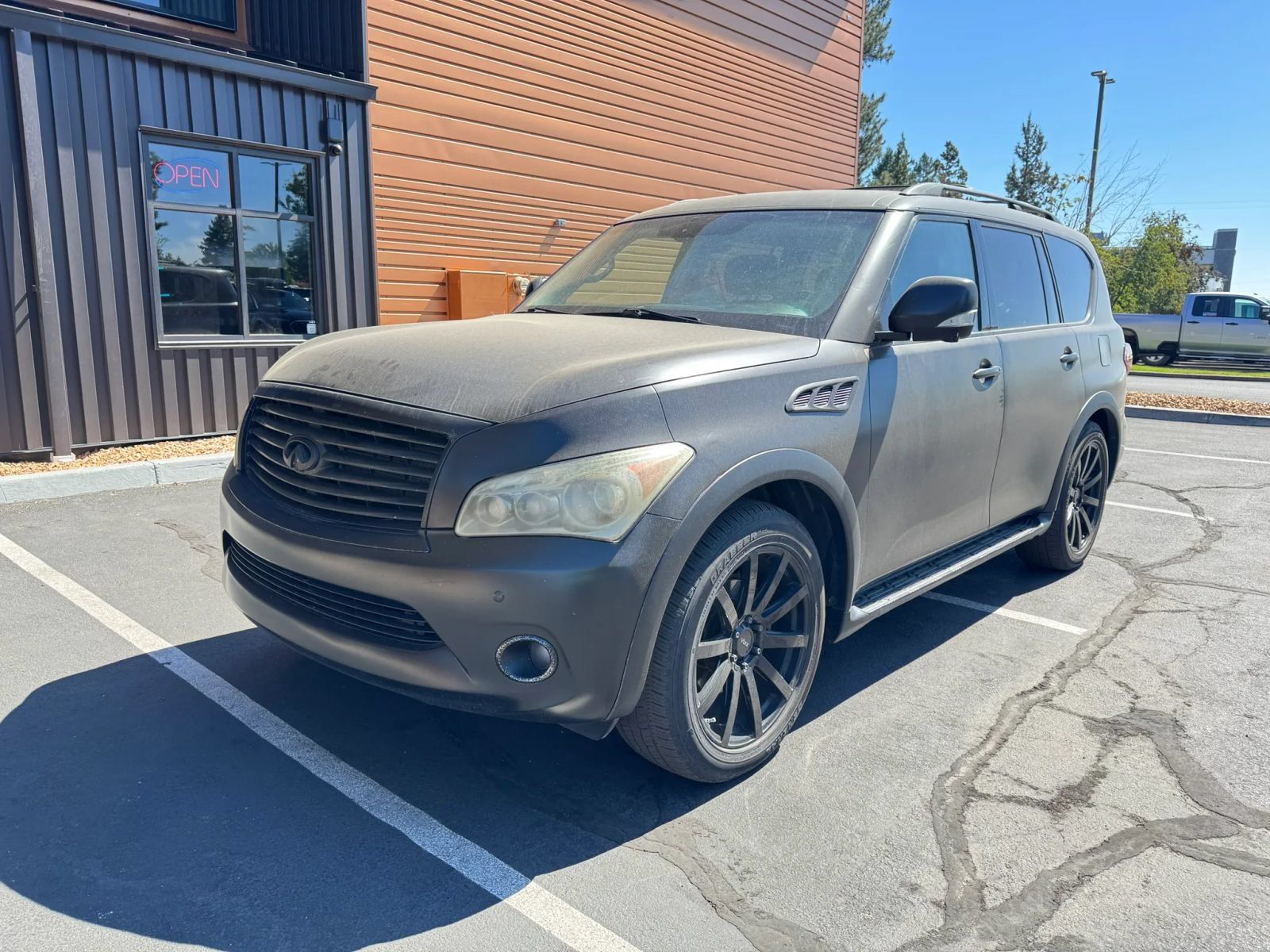 Gray (Platinum Graphite) 2012 INFINITI QX56 SUV / Crossover Four-Wheel Drive 7-Speed Automatic